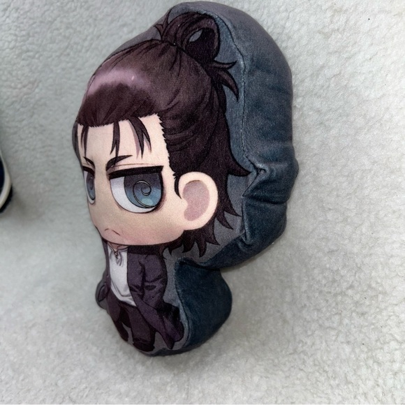 Anime plush 10" pillow Eren Jaeger 2022 Attack on Titans Crunchyroll - Picture 2 of 6